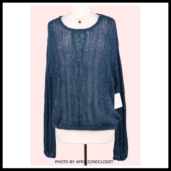 FREE PEOPLE BOHO PULLOVER KNIT TUNIC SWEATER A3C - Picture 10 of 16